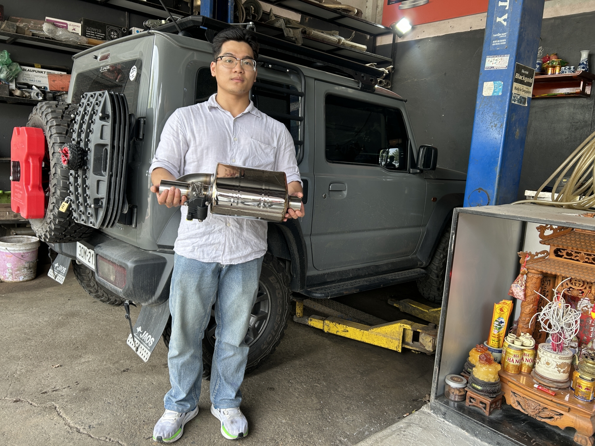 Xevaban.com ở 214 Giải Phóng là đơn vị chuyên cung cấp phụ kiện oto, đồ chơi oto, xevaban, 214 giải phóng, Độ pô jimny, Độ bô jimny, Jimny pô, Độ pô cho suzuki jimny, Nâng cấp pô jimny.