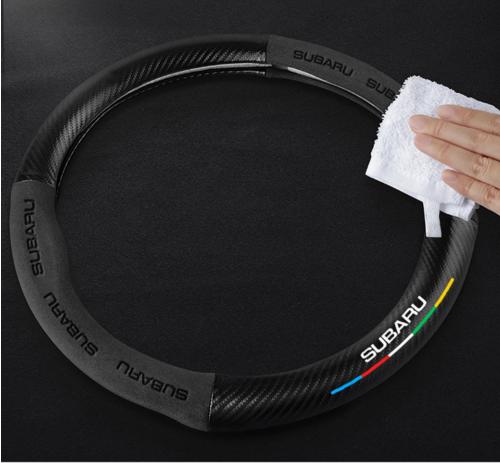 Bọc vô lăng cacbon da lộn Subaru Forester , Outback, XV - Bọc vô lăng cacbon da lộn Subaru Forester   - Bọc vô lăng cacbon da lộn Subaru 