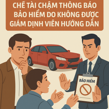 Chế tài chậm thông báo bảo hiểm do không được giám định viên hướng dẫn