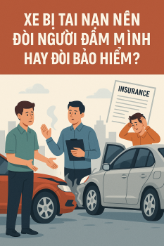 Xe bị tai nạn nên đòi người đâm mình hay đòi bảo hiểm?