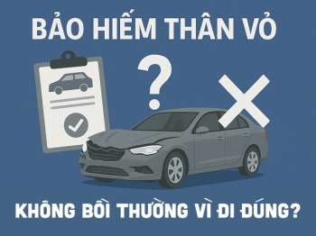 Bảo hiểm thân vỏ từ chối bồi thường vì đi đúng?