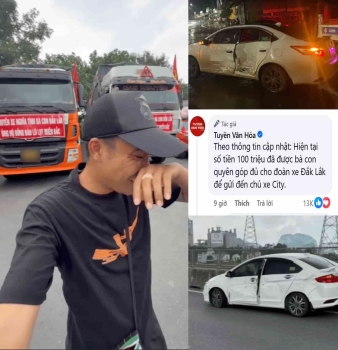 Đi làm việc tốt mà thành gây họa — Xe cứu trợ vượt ẩu gây tai nạn