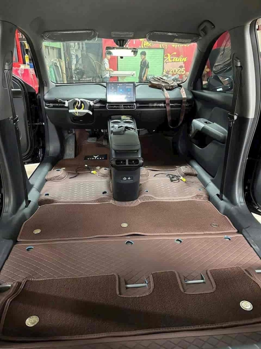 Thảm sàn da 6D Vinfast Limo Green