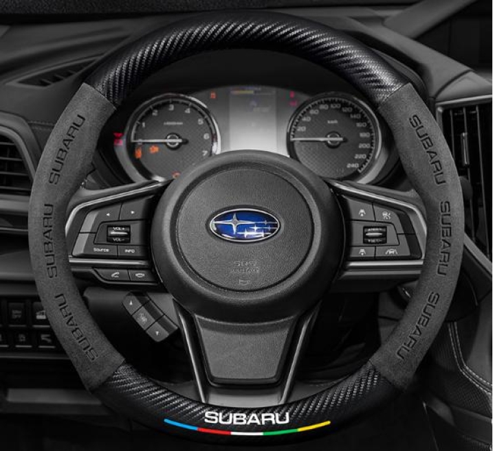 Bọc vô lăng cacbon da lộn Subaru Forester , Outback, XV