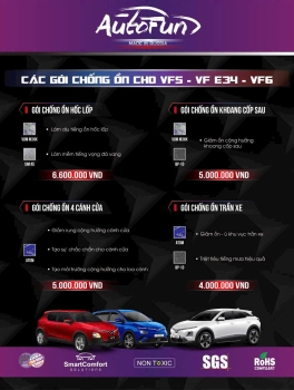 Gói chống ồn cho VINFAST VF5-VF6-VFe34