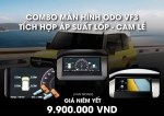 Màn hình ODO tích hợp áp suất lốp - cam lề VF3
