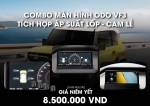Màn hình ODO tích hợp áp suất lốp - cam lề VF3